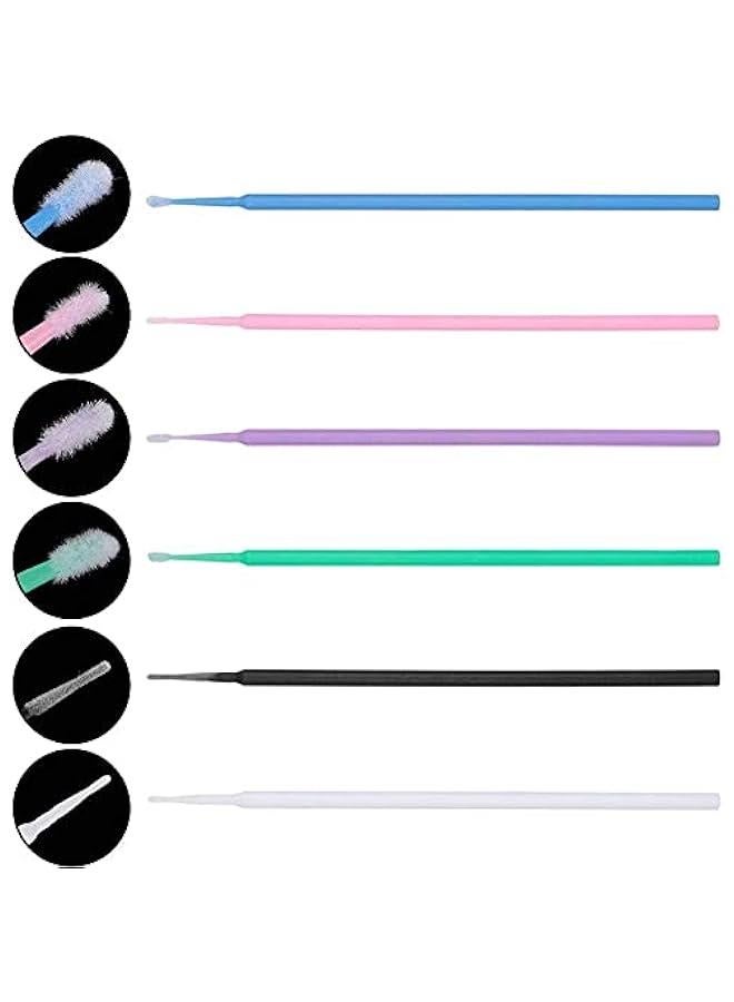 BWSJ 600  Disposable Micro Mascara Brushes for Eyelash Extension in 6 Colors - Image 5