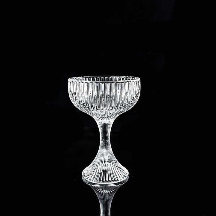 BLISS START Cocktail Coupe Glasses Set of 2 Clear Crystal Glass with Stem Perfect for Drinking Champagne Sweet Wine Martini and Cosmopolitan Dishwasher Safe - Image 5