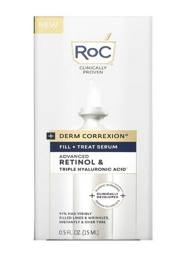 RoC - Derm Correxion Fill  Treat Serum Advanced Retinol and Triple Hyaluronic Acid 0.5 fl oz 15 ml - Image 1