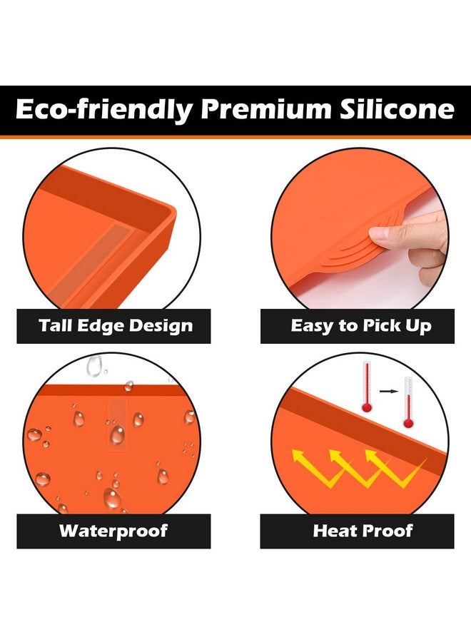 Hydream 36" Griddle Mat Silicone for Blackstone, Magnetic Protective Top Covers for Blackstone Protector Outdoor-Orange  - Image 4