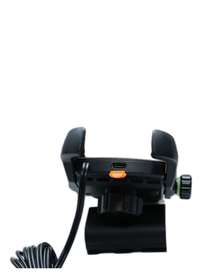 Generic Phone Holder for Bike KPH-CM9S with Wireless Charger, Black 874425 - Image 5