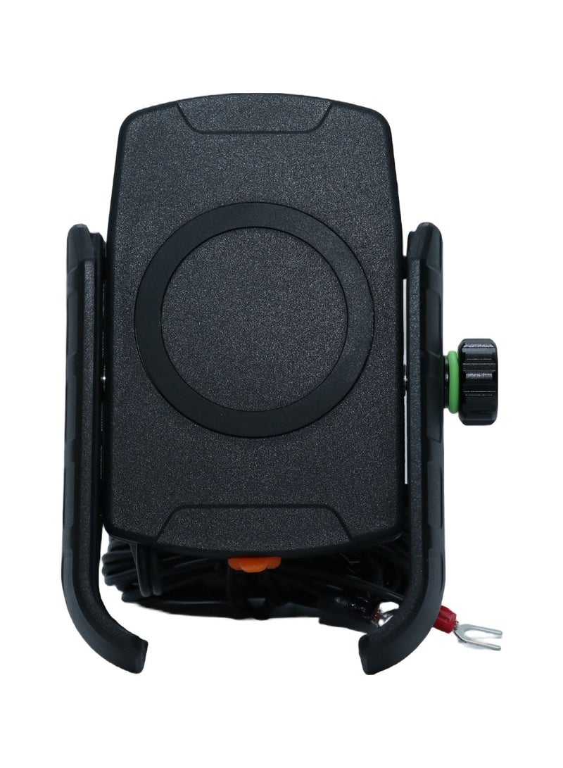 Generic Phone Holder for Bike KPH-CM9S with Wireless Charger, Black 874425 - Image 2