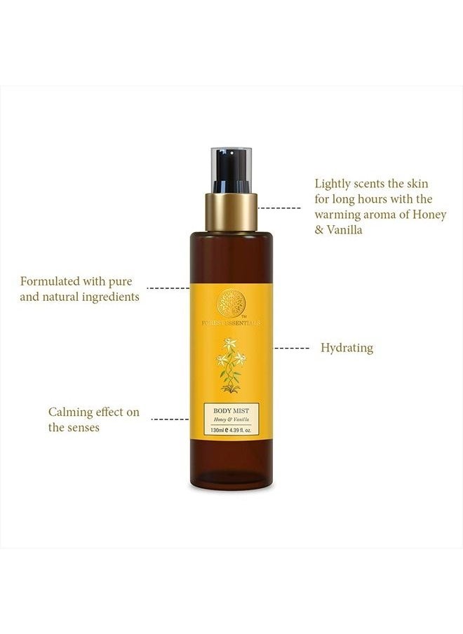 Forest Essentials - Body Mist Honey & Vanilla 130ml - Image 1