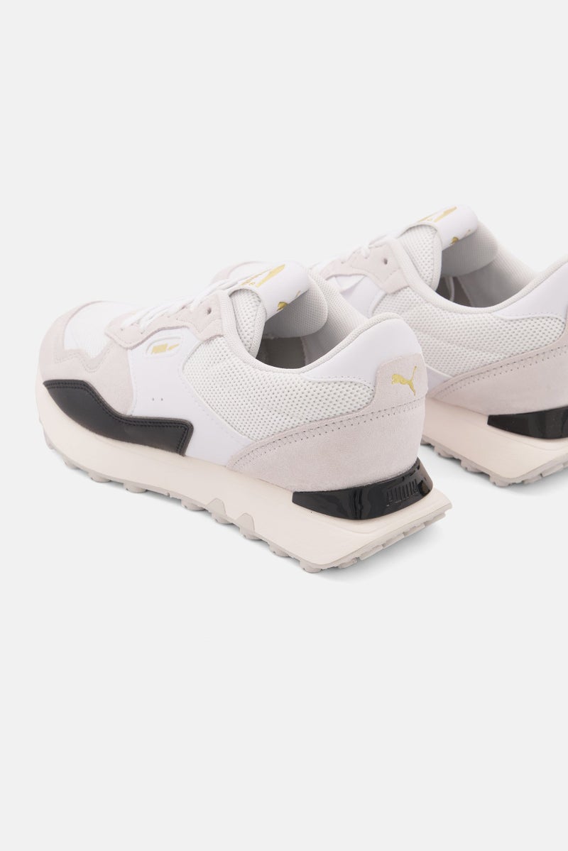 PUMA Women Rider FVW Clean Lace Up Training Sports Shoes, White Combo - Image 4