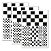 QQSD Checkered Black and White Racing Flag Sticker Decal in Multiple Sizes 3 Pack 117 x 83 Inches - Image 2