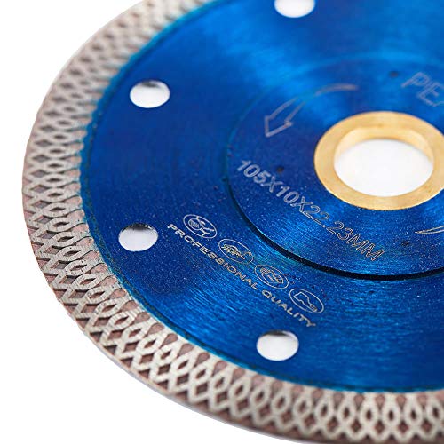 PEAKIT Tile Cutter Blade 4in Porcelain Diamond Saw Blade Ceramic Cutting Disc Wheel for Angle grinder, Reversible Color - Image 5