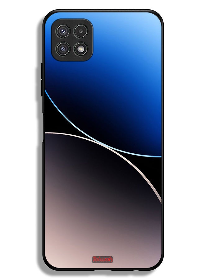 Tolwak غطاء حماية لجهاز سامسونج جالكسي A22 5G بنمط خطوط منحنية - Image 1