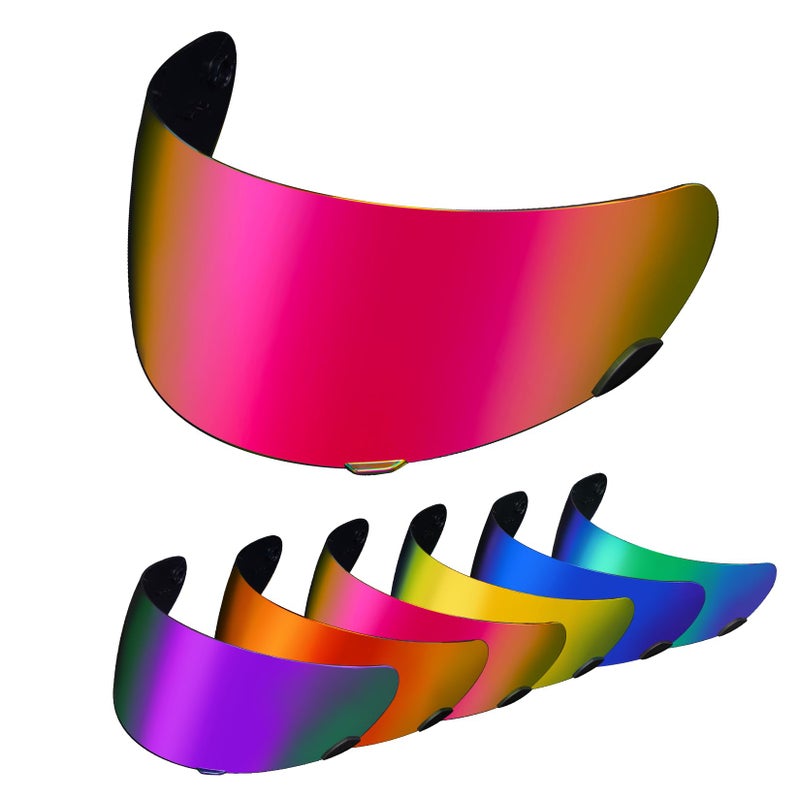 PSLER Qualifier Visor Qualifier Helmet Visor Motorcycle Face Shield Accessories Replacement for Bell QualifierStarVortexRS1RevolverDeep Rose Red