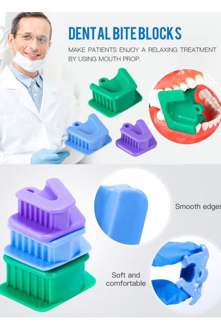 Geustos 9PCS Dental Bite Blocks Oral Silicone Mouth Prop Cheek Retractor All Sizes for Adults and Kids Includes Large Medium and Small Mouth Opener - Image 3