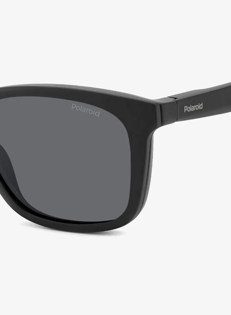 Polaroid  Unisex UV Protection Sunglasses Pld 2148/Cs Matt Black Grey 44.6 - Lens Size: 54 Mm  | Best Price UAE