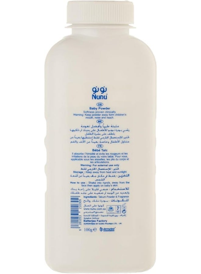 Nunu Baby Body Powder 100g - Image 2