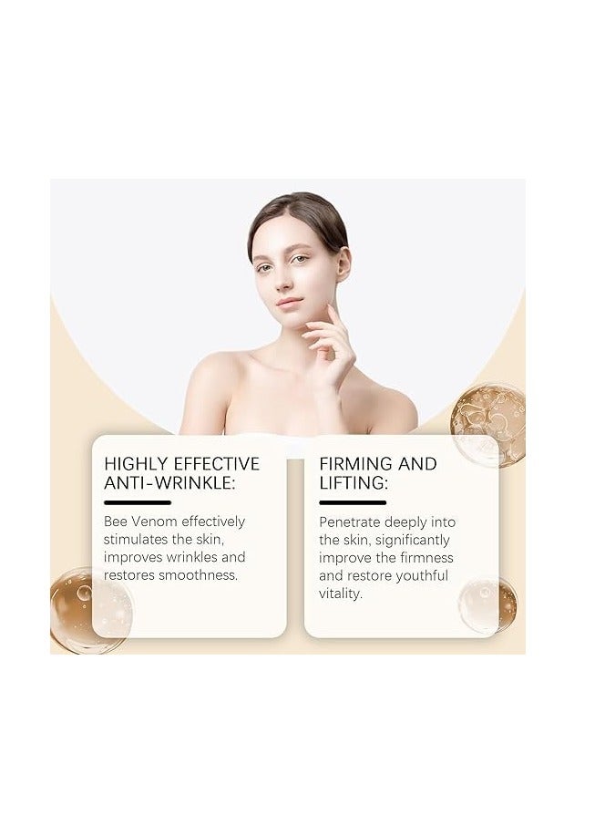 Bee Venom Wrinkle Cream, Anti-Ageing Face and Neck Moisturiser, Skin Firming Body Cream 20G - Image 3
