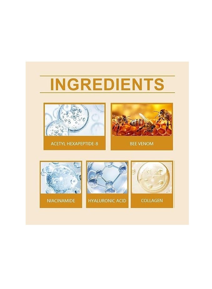 Bee Venom Wrinkle Cream, Anti-Ageing Face and Neck Moisturiser, Skin Firming Body Cream 20G - Image 4