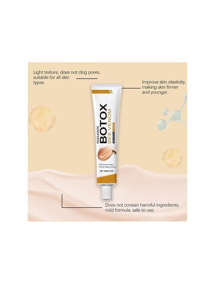 Bee Venom Wrinkle Cream, Anti-Ageing Face and Neck Moisturiser, Skin Firming Body Cream 20G - Image 5