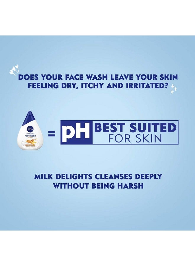 NIVEA Face Wash, Milk Delights Moisturizing Honey(Dry Skin), 100ml - Image 4