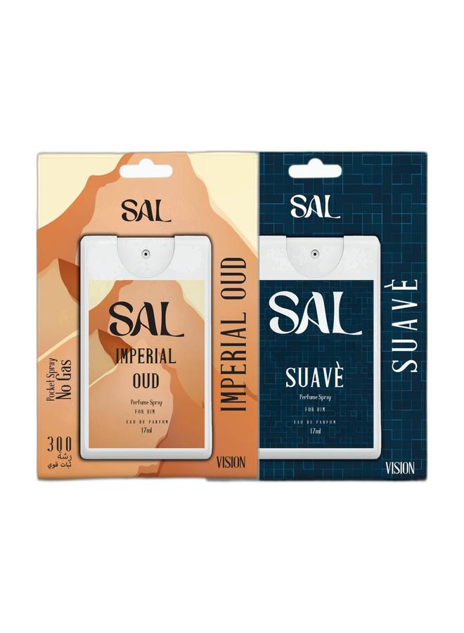 سال عطر سال إمبريال عود للجيب | 17 مل | 300 بخة، وعطر سال سوافي للجيب | 17 مل | 300 بخة - Image 1