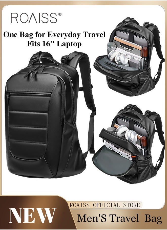 roaiss - Unisex Multifunctional Ergonomic Backpack with Comfortable Back Padding Large Capacity Multiple Compartments Scientific Partitioning Ideal for Short Trips Business Duffel Bags with Adjustable Straps - Image 1