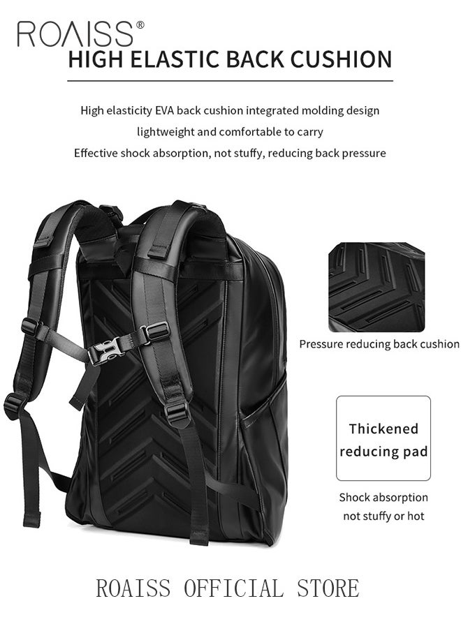 roaiss - Unisex Multifunctional Ergonomic Backpack with Comfortable Back Padding Large Capacity Multiple Compartments Scientific Partitioning Ideal for Short Trips Business Duffel Bags with Adjustable Straps - Image 1