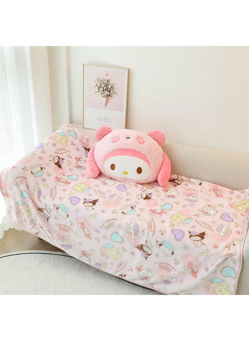 General - Sanrio 2-In-1 Plush Pillow Blanket Melody Gift For Girls Office Gifts Birthday Gifts - Image 1