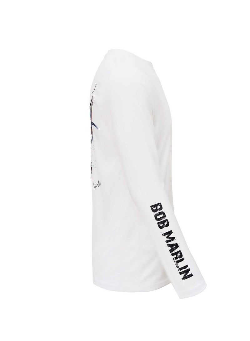 BOB MARLIN Marlin Performance Shirt Sail Rebel White-Small - Image 3