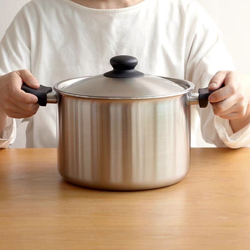 Japanese Original Imported Yanagi Sori 304 Stainless Steel Thickened Soup Pot - Home Cooking & Porridge  Maker - Image 3