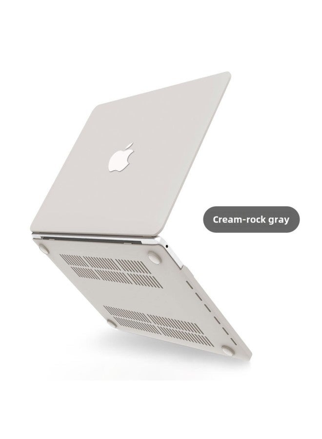 Suitable For Macbook Protective Case Apple Computer Protective Case Apple Notebook Protective Case Pro Air Case M4-Color:Cream Hollow-Rock Ash-Applicable Model:2019-2016pro13(A1706/A1708/A1989/A2159) - Image 1