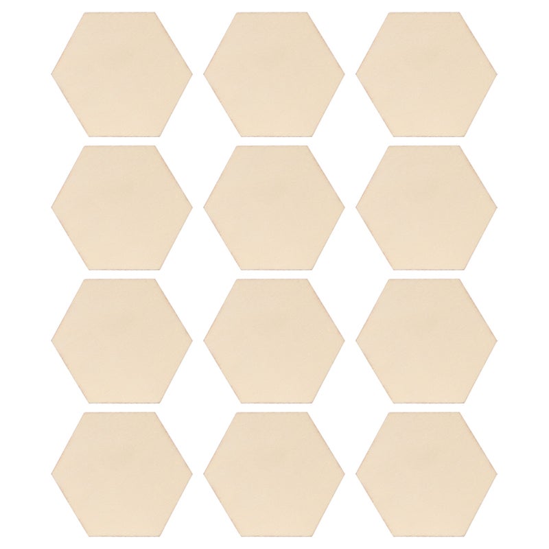1 Bag of 25Pcs Hexagon Wooden Slices Decorative Wooden Pieces Name Label Tag Card Party Supplies for Wedding (Wooden Lubricious) - Image 1