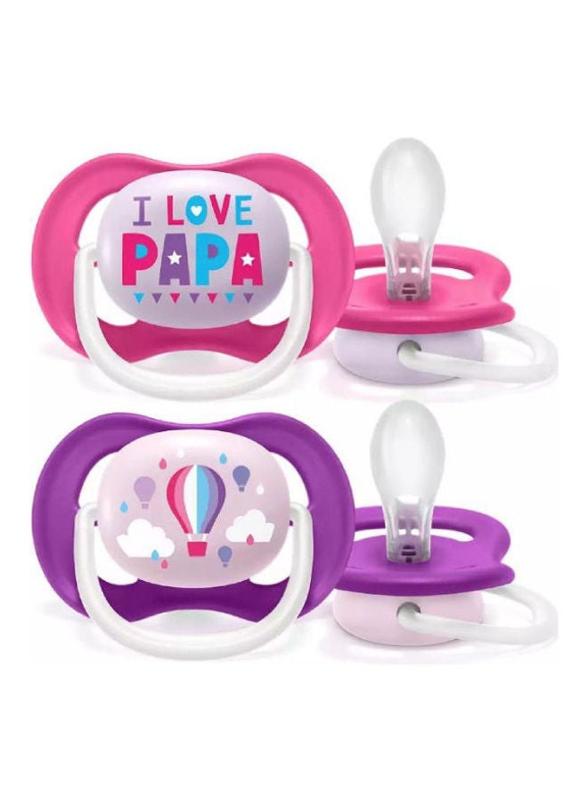 Pacifier Ortho decorated 6-18m 2PK