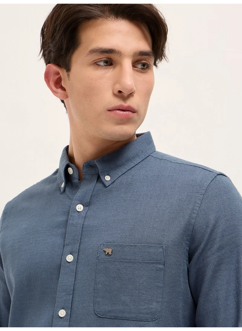 The Bear House  Men’s Long Sleeve Shirt – Classic, Comfortable and Stylish Essential for Work, Travel or Casual Outings for Men | Best Price UAE