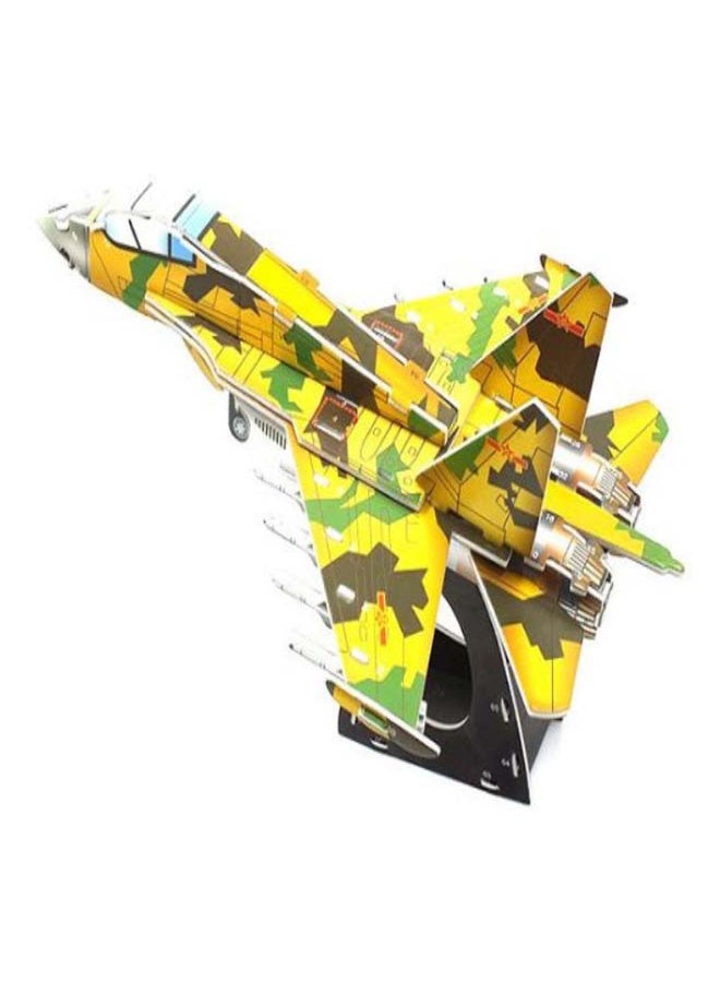 أحجية تركيب ثلاثية الأبعاد بتصميم طائرة صفراء يمكنك تركيبها بنفسك