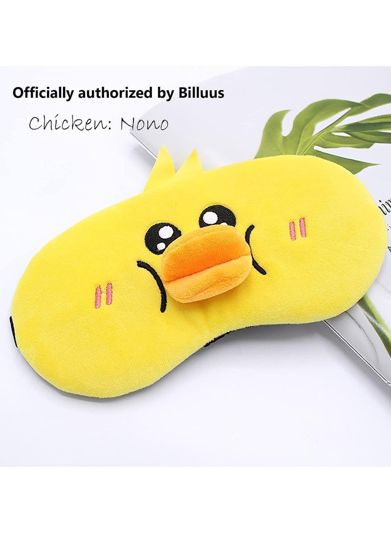 CMGTYYD Kids Sleep Mask, 2 Pack Cute Animal Sleep Mask, Soft Plush Design Eye Masks, Funny Elastic Blackout Kids Sleeping Mask, Kids Eye Mask for Women Children, Girls, and Adult Travel Pajama Party  - Image 2