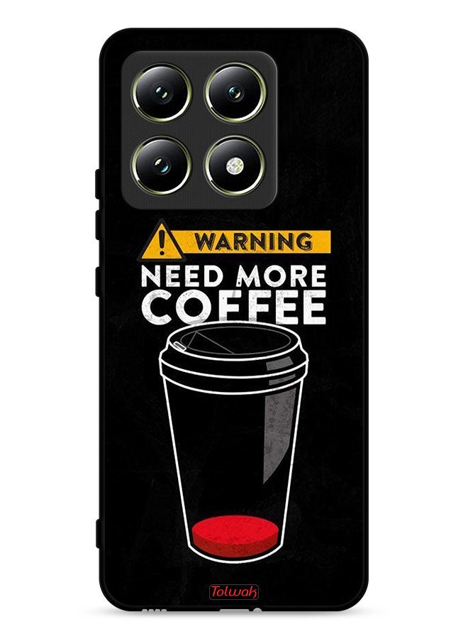Tolwak Xiaomi 14T 5G Protective Case Cover Need More Coffee - Image 1