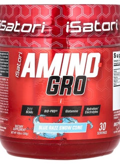 iSatori AminoGro Blue Razz Snow Cone  10.6 oz (300 g) 