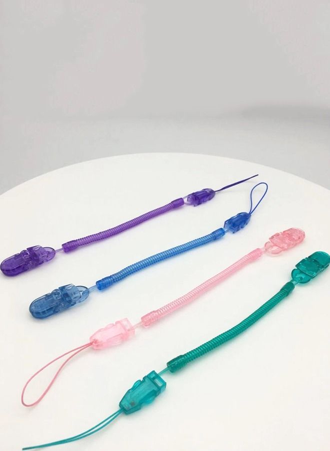 4-Piece Retractable Baby Soother Anti-Drop Clip - Image 3