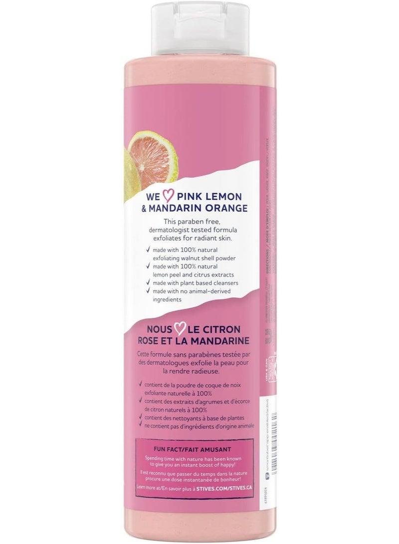 سانت آيفز جل استحمام مقشر للبشرة المشرقة من سانت آيفز، برائحة الليمون الوردي واليوسفي، مصنوع من منظفات نباتية ومستخلصات طبيعية 100%، غسول للجسم 650 غرام (22 أونصة). - Image 4