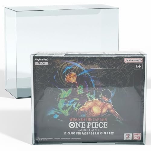 EVORETRO PET Protectors One Piece Booster Box (English, OPP 4-6, 0.40mm, 5-Pack) – Clear Protective Cases for TCG Display – Fits One Piece Card Game, Pokémon, MTG, and Collectible Trading Cards - Image 1