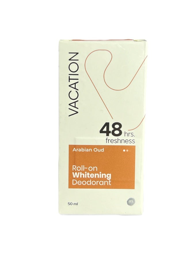 VACATION Vacation 48H Whitening & Soothing Roll-On Deodorant Arabian Oud Scent with Alpha Arbutin, Limonene & Aloe Vera - Image 1