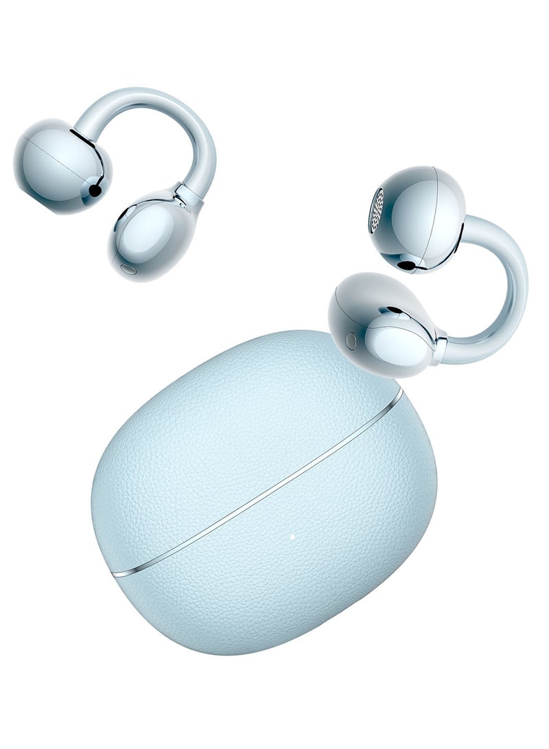 Honor Choice Earbuds Clip 2 Pro, Open-Ear Wireless Earphones with Titanium Arch Bridge 2.0, 44-Hour Battery Life, 12mm Dual-Magnetic Drivers, Wireless Charging Support, IP54 Water Resistant - Sky Cyan - Image 2