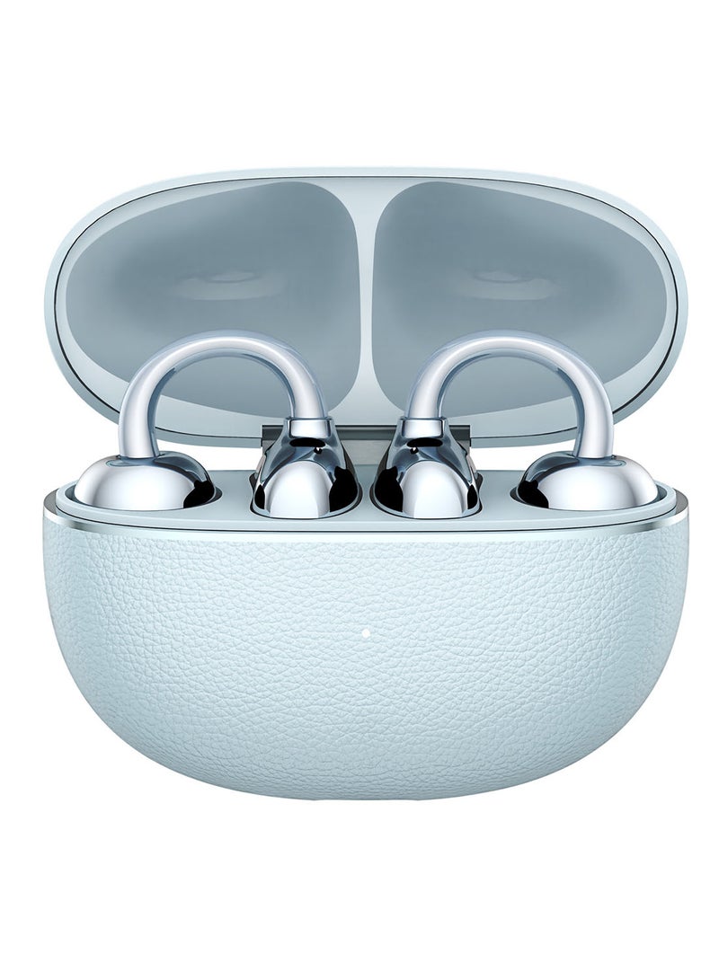 Honor Choice Earbuds Clip 2 Pro, Open-Ear Wireless Earphones with Titanium Arch Bridge 2.0, 44-Hour Battery Life, 12mm Dual-Magnetic Drivers, Wireless Charging Support, IP54 Water Resistant - Sky Cyan - Image 1