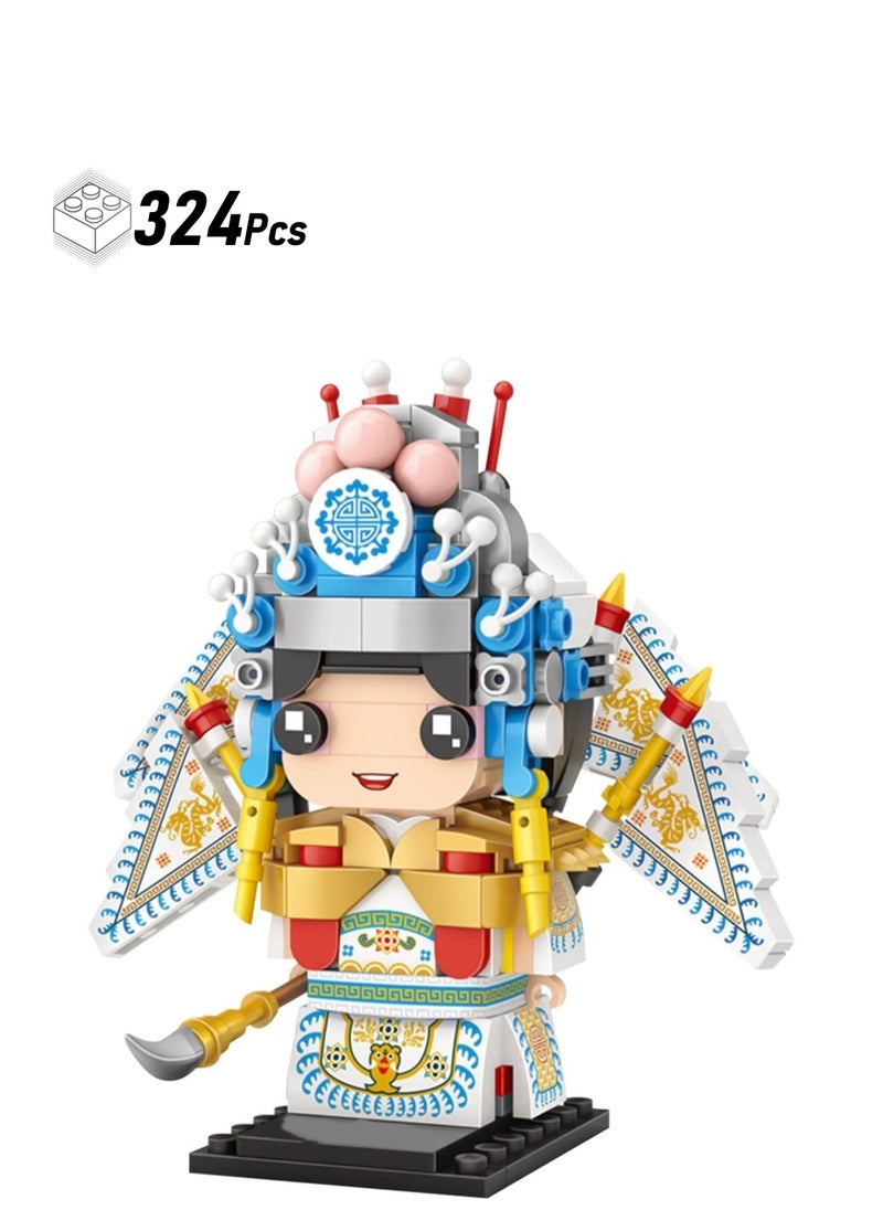 324pcs Wusheng, Opera Model Set Creative Diy Simulation Collection Building Assembly Toys Children Adult Home Decoration  - Image 1