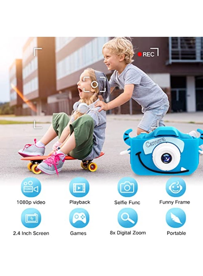 Kids Digital Camera with Dual Lens – 20MP HD Photos & 1080P Video, 2.0" Screen Selfie Camcorder, Includes 32GB SD Card, Fun Birthday Gift Toy for Boys & Girls - Image 2