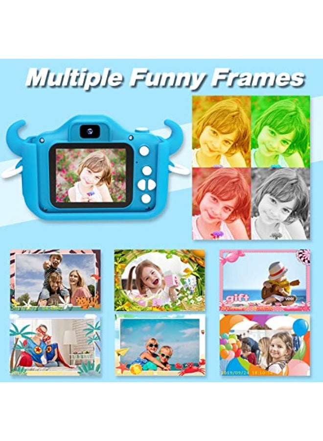 Kids Digital Camera with Dual Lens – 20MP HD Photos & 1080P Video, 2.0" Screen Selfie Camcorder, Includes 32GB SD Card, Fun Birthday Gift Toy for Boys & Girls - Image 3