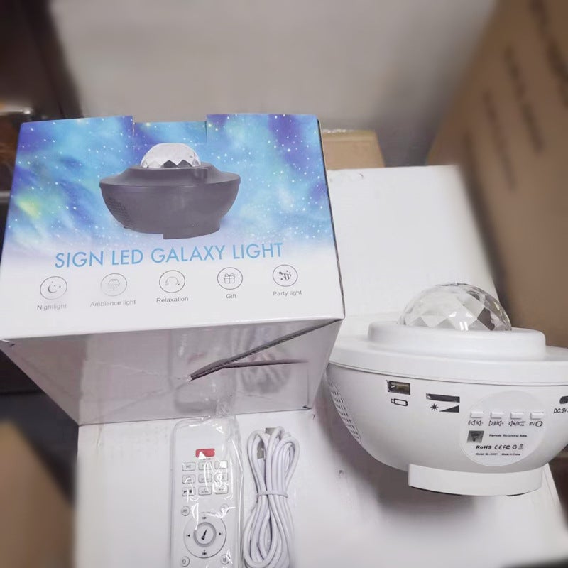 Bedroom Usb Audio Starry Sky Projector Starry Sky Laser Water Ripple Light Led Starry Sky Light Night Light - Image 5