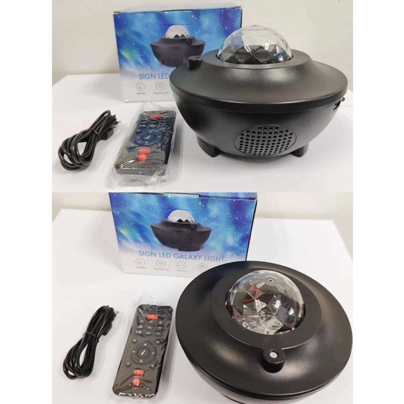 Bedroom Usb Audio Starry Sky Projector Starry Sky Laser Water Ripple Light Led Starry Sky Light Night Light - Image 3