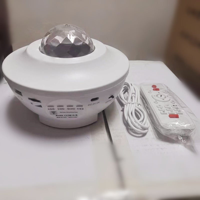 Bedroom Usb Audio Starry Sky Projector Starry Sky Laser Water Ripple Light Led Starry Sky Light Night Light - Image 4