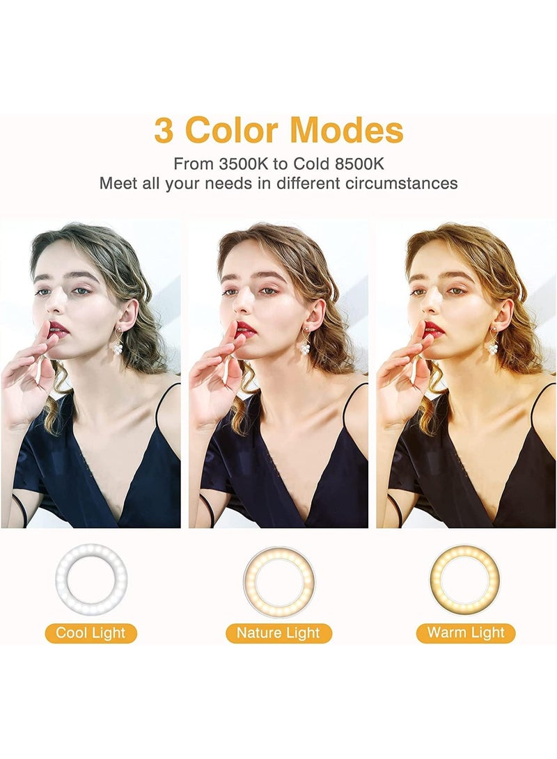 Clip on Ring Light, Rechargeable 60 LED Selfie Ring Light for Phone, Laptop, Tablet - Image 2