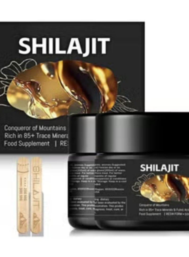 شيلاجيت آر إكس Pure Himalayan Shilajit Resin High Potency Gold Grade for Men u0026 Women| 75 Servings for Energy Boost u0026 Immune Support, 85+ Trace Minerals, 75%+ Fulvic Acid 250mg - Image 2