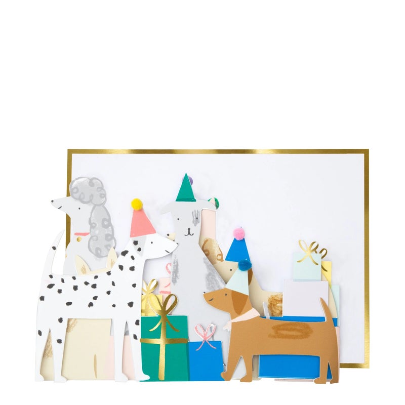 Meri Meri Dog Party Birthday Card - Image 2