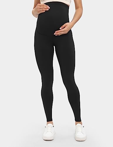 Buttergene Women's Maternity Leggings over the Belly Maternity Yoga Pants Workout Pregnancy Leggings - Image 2