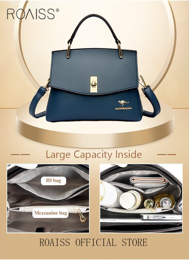 roaiss - Women Shoulder Crossbody Bag Large Capacity Compact and Exquisite Women Handbag - Image 1
